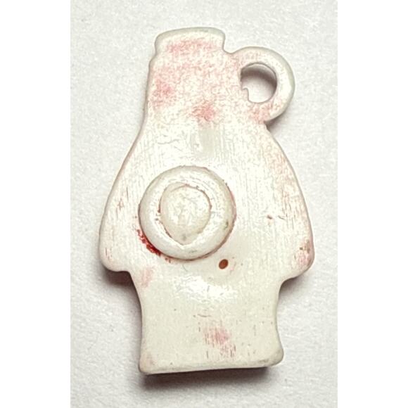 Vintage Cracker Jack Red and White Cartoon Character Charm 1G - Picture 2 of 2